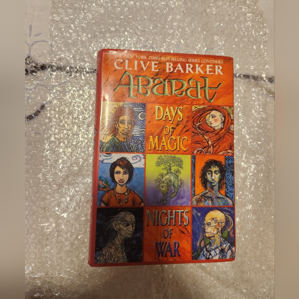 Clive Barker hardback 1st edition. "Days of magic nights of war"